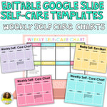 Self Care: Editable Google Slide Templates | Printable Classroom Resource | Tales of Patty Pepper