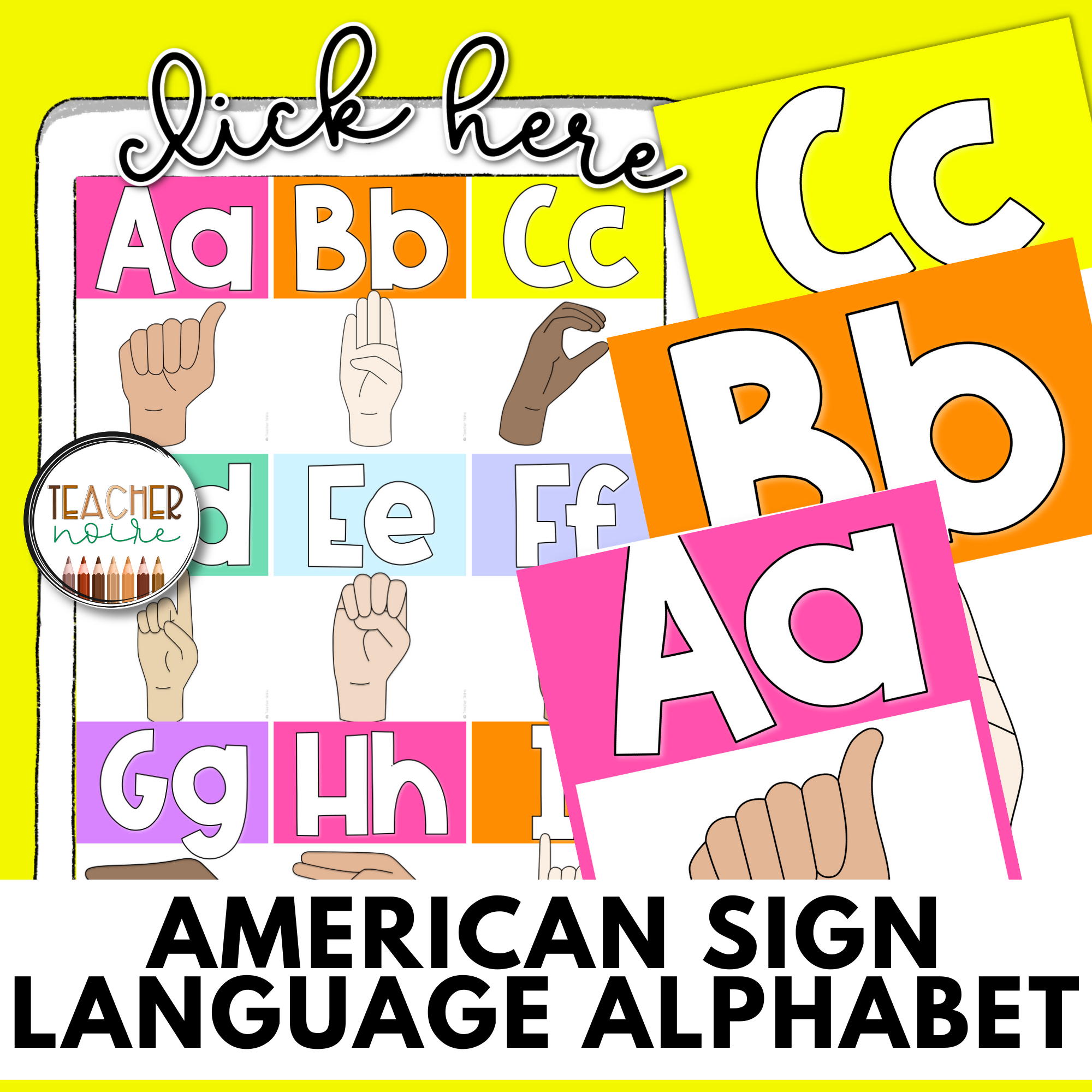 Sign Language Alphabet Printable Poster for Preschool and Kindergarten -  Preschool Inspirations