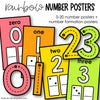 Number Posters Number Formation Posters Rainbow Classroom Decor | Printable Classroom Resource | Miss M's Reading Reading Resources