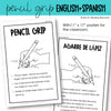 Fine Motor Pencil Grip Poster for Handwriting Practice and Pencil Control