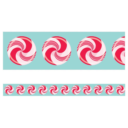 Peppermint Printable Border Snow Much Fun by UPRINT