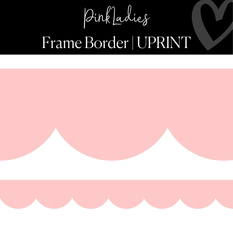 Pink Scallop BorderClassroom Border, Pink Ladies Frame Border