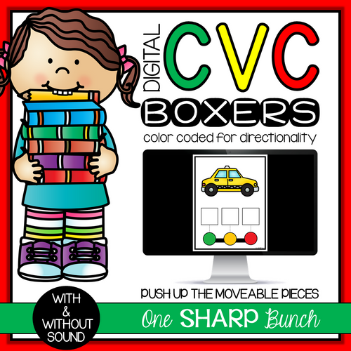 Digital CVC Boxers Color Coded for Directionality Push Up on the Moveable Pieces by One Sharp Bunch