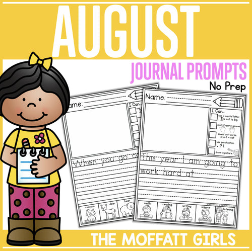August Journal Prompts by The Moffatt Girls