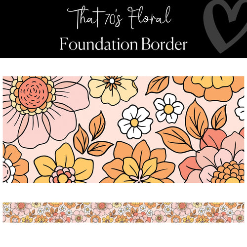 70's floral border