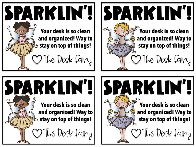 Desk Fairy Slips | Printable Classroom Resource | Miss West Best