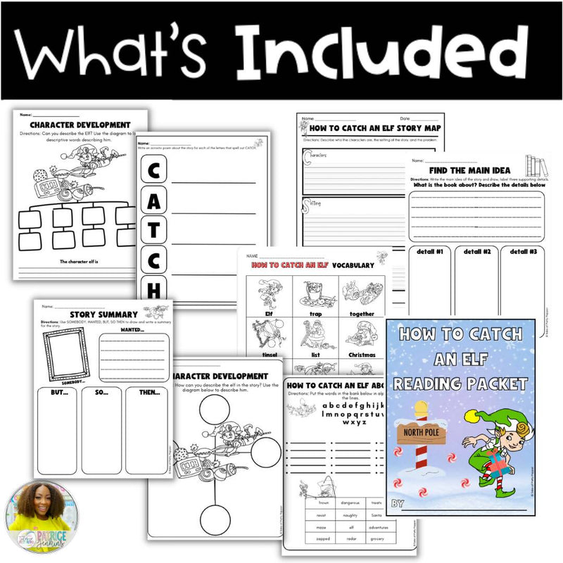 How to Catch An Elf Story Companion | Printable Classroom Resource | Tales of Patty Pepper