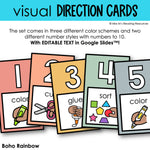 Classroom Management Visual Directions Cards Visual Instructions | Printable Classroom Resource | Miss M's Reading Reading Resources