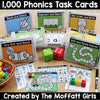 1,000 Phonics Task Cards by The Moffatt Girls 