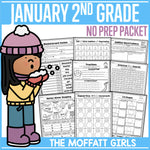 January 2nd Grade No Prep Packet by The Moffatt Girls
