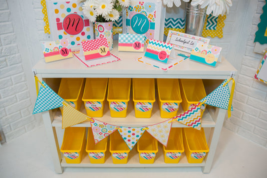 Pennant Banner Hello Sunshine Coral by UPRINT