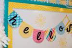 Banner Letters | "Hello! Sunshine Coral" Banner Letters | UPRINT | Schoolgirl Style