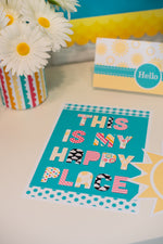 "Hello, Sunshine" Coral Full UPRINT Bundle | Printable Classroom Decor | Teacher Classroom Decor | Schoolgirl Style