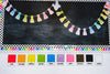 Schoolgirl Style - Chalkboard and Rainbows! Zoom Classroom Background
