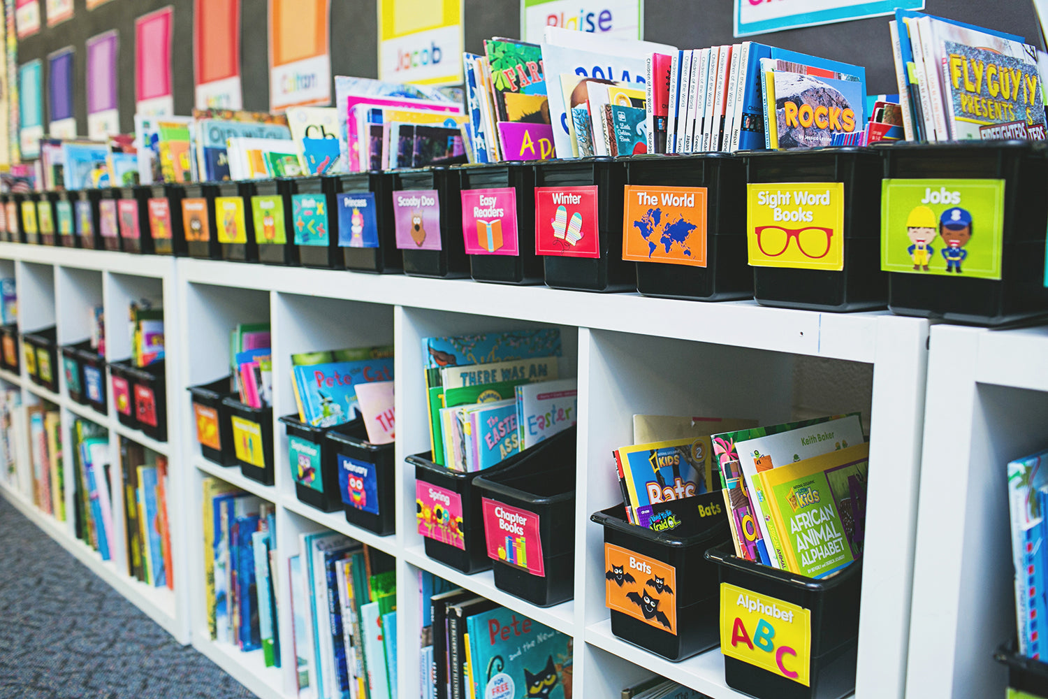 Alphabet Labels  Perfect for Book Bins or Word Wall - The Collaborative  Class