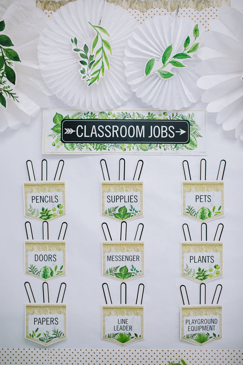 Classroom Jobs | Classroom Mini Bulletin Board Set | Simply Boho | Schoolgirl Style