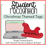 Christmas Student Recognition Tags Positive Note Home and Staff Shout Out | Printable Classroom Resource | Mrs. Munch's Munchkins