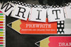 THE WRITING PROCESS Mini Bulletin Board Set | Black, White and Stylish Brights | UPRINT | Schoolgirl Style