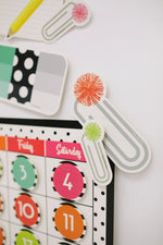 Schoolgirl Style - Black, White and Stylish Brights MINI Paperclip Cut-Outs