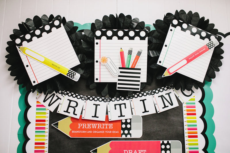 "Black, White & Stylish Brights" | Printable Classroom Decor Bundle | Printable Classroom Decor | Teacher Classroom Decor | Schoolgirl Style