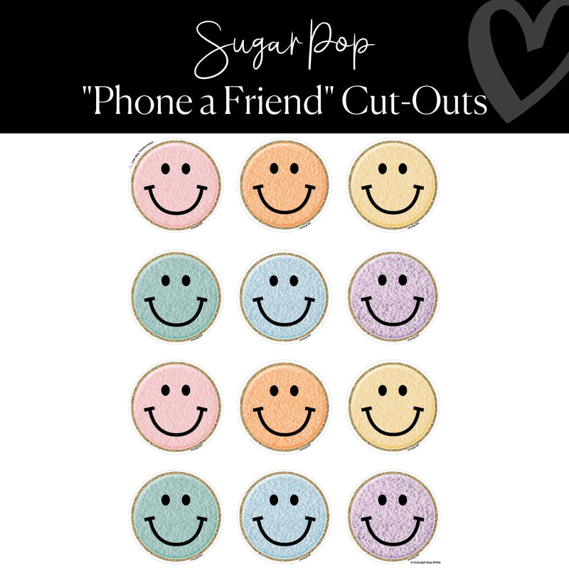 Sugar Pop Classroom Decor Collection Smiley Face Cut-Outs  by ULitho