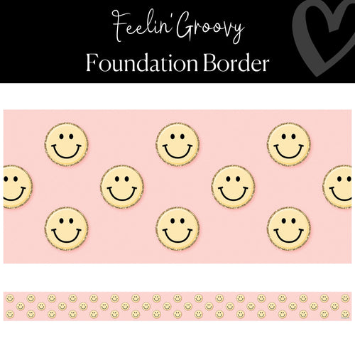 Smiley Faces on Coral Border Foundation Border Classroom Decor by Flagship