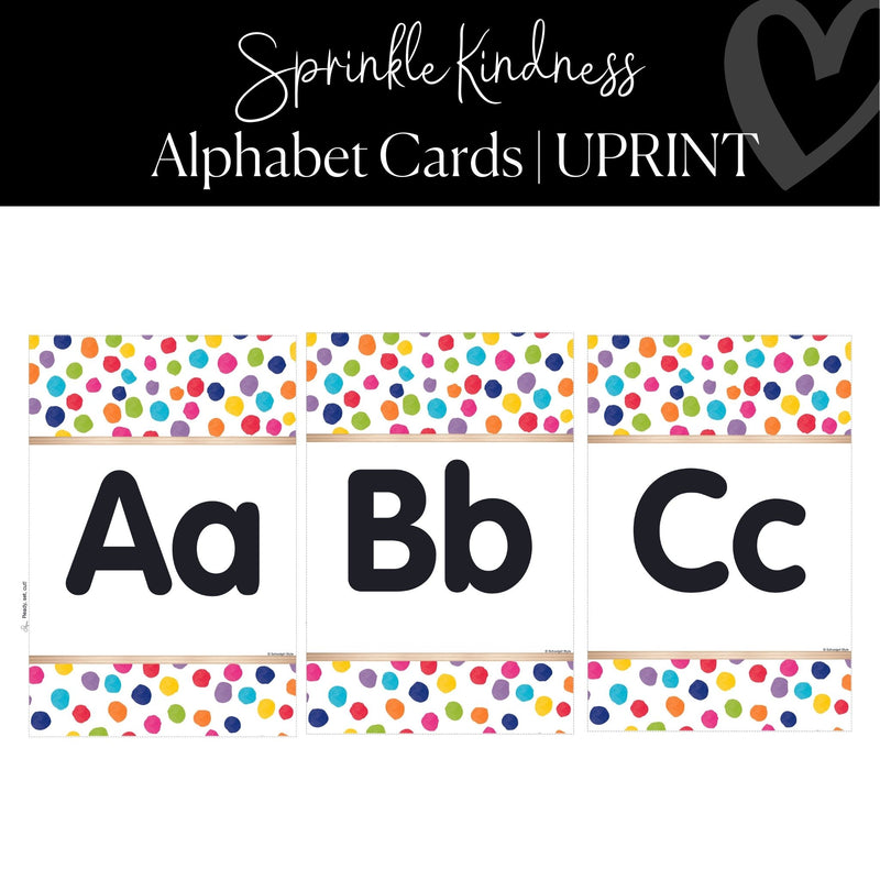 painted dot alphabet posters