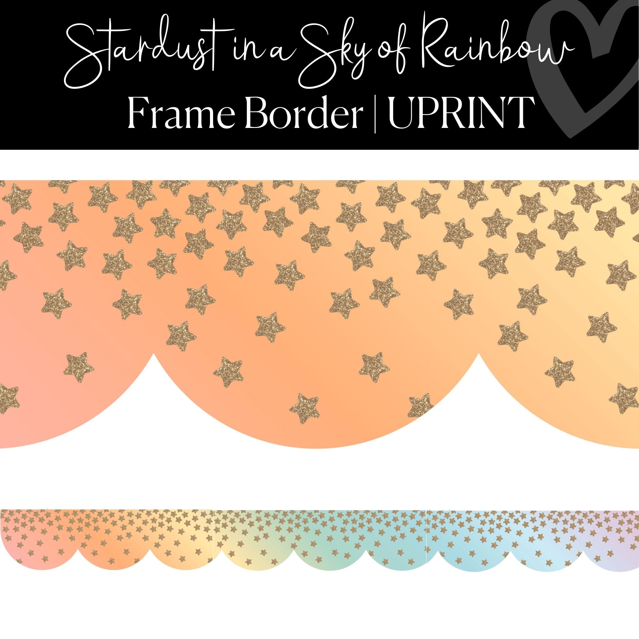 Rainbow Star Border