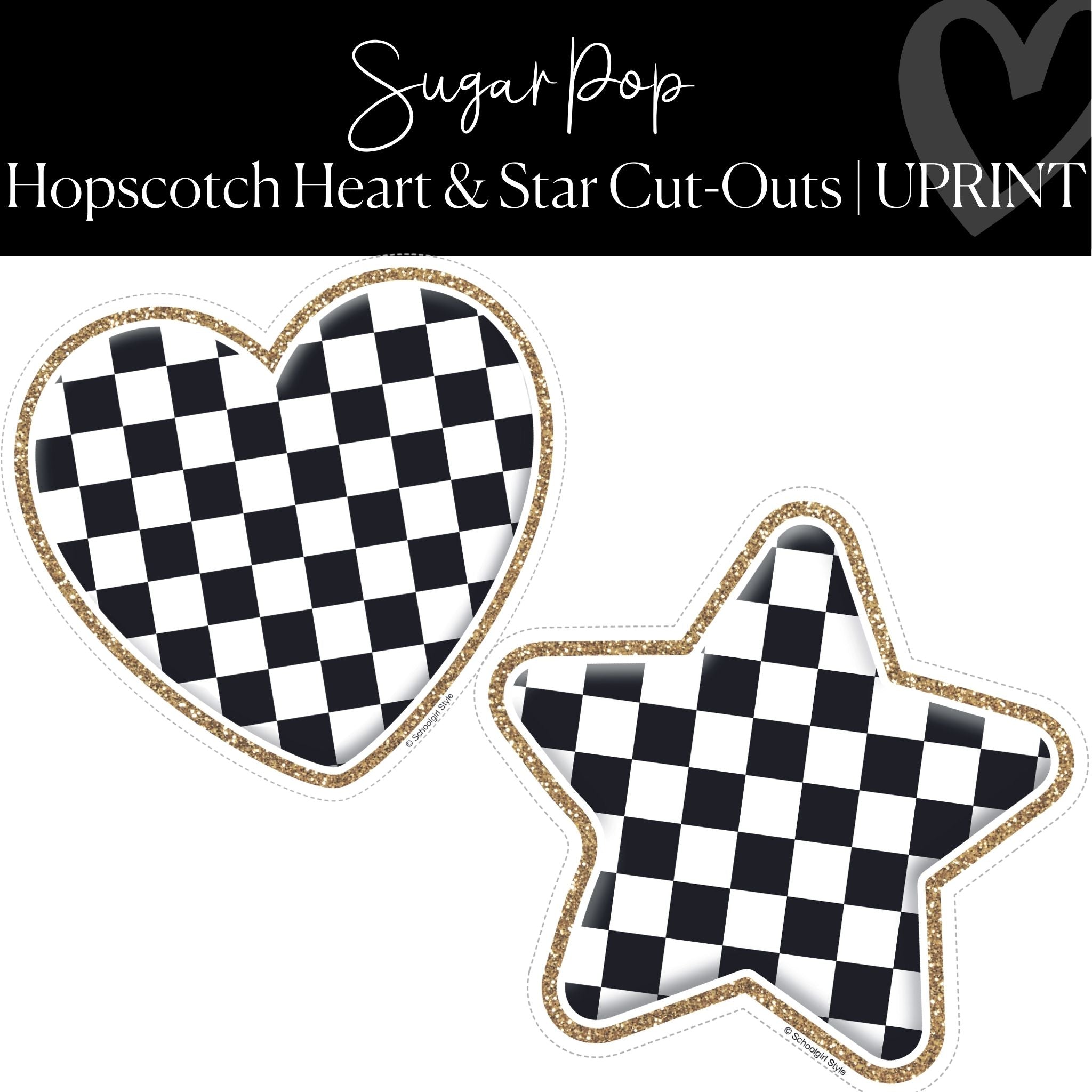 1pc Cute Heart Stars Letters Pattern Cake Spatula Food Grade