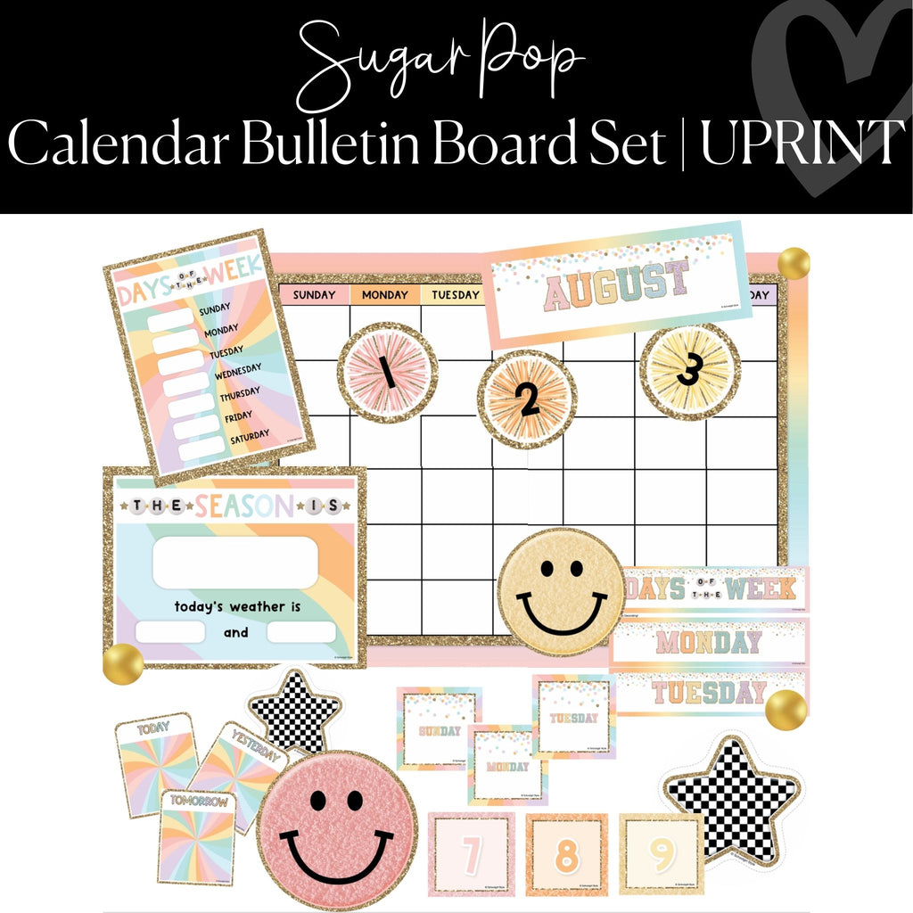 Pocket Chart Calendar | Pastel Classroom Decor | Schoolgirl Style pocket-chart-calendar-pastel-classroom-decor-schoolgirl-style