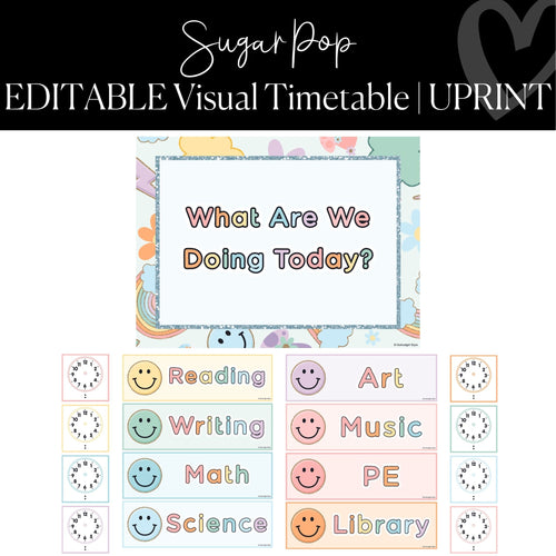 pastel visual timetable 