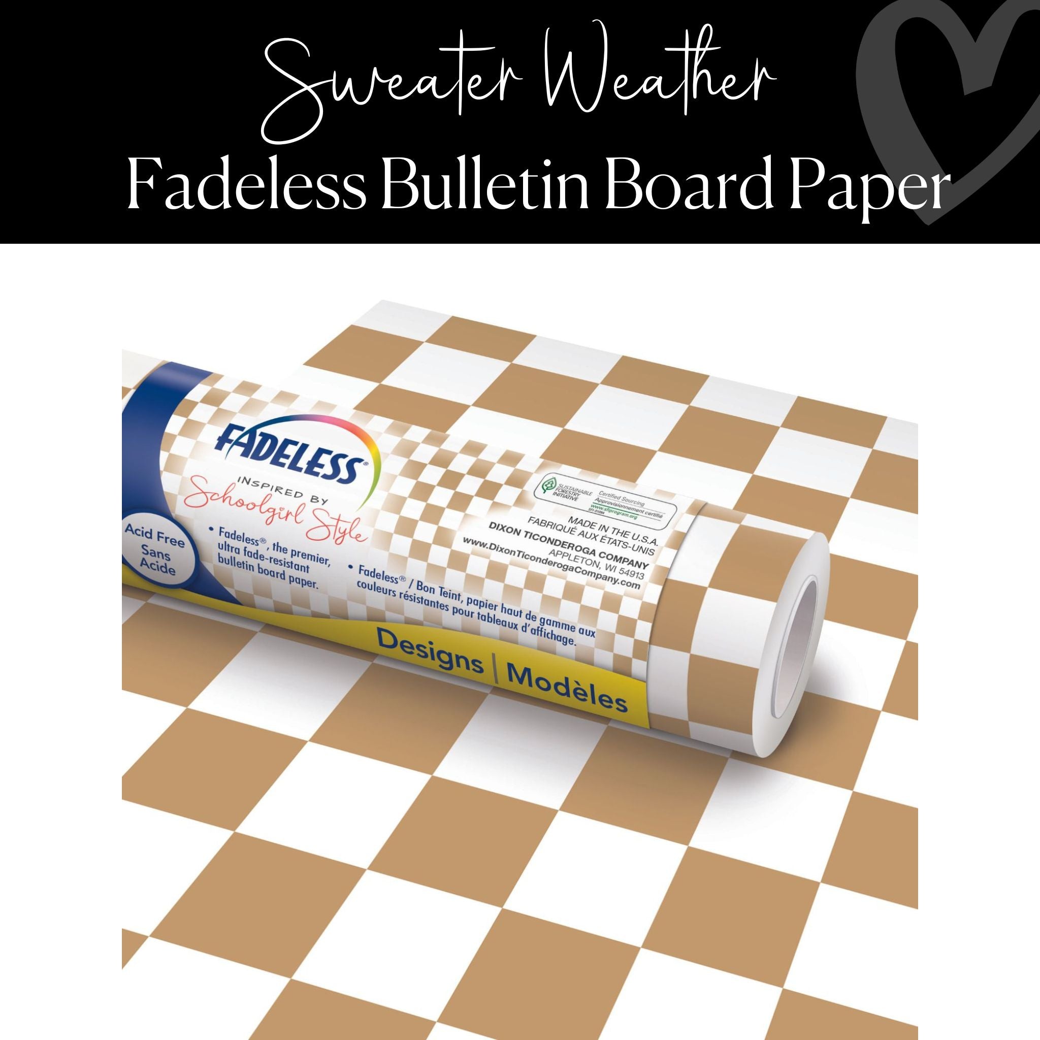 Bulletin Board Paper Rolls - Fadeless Brand