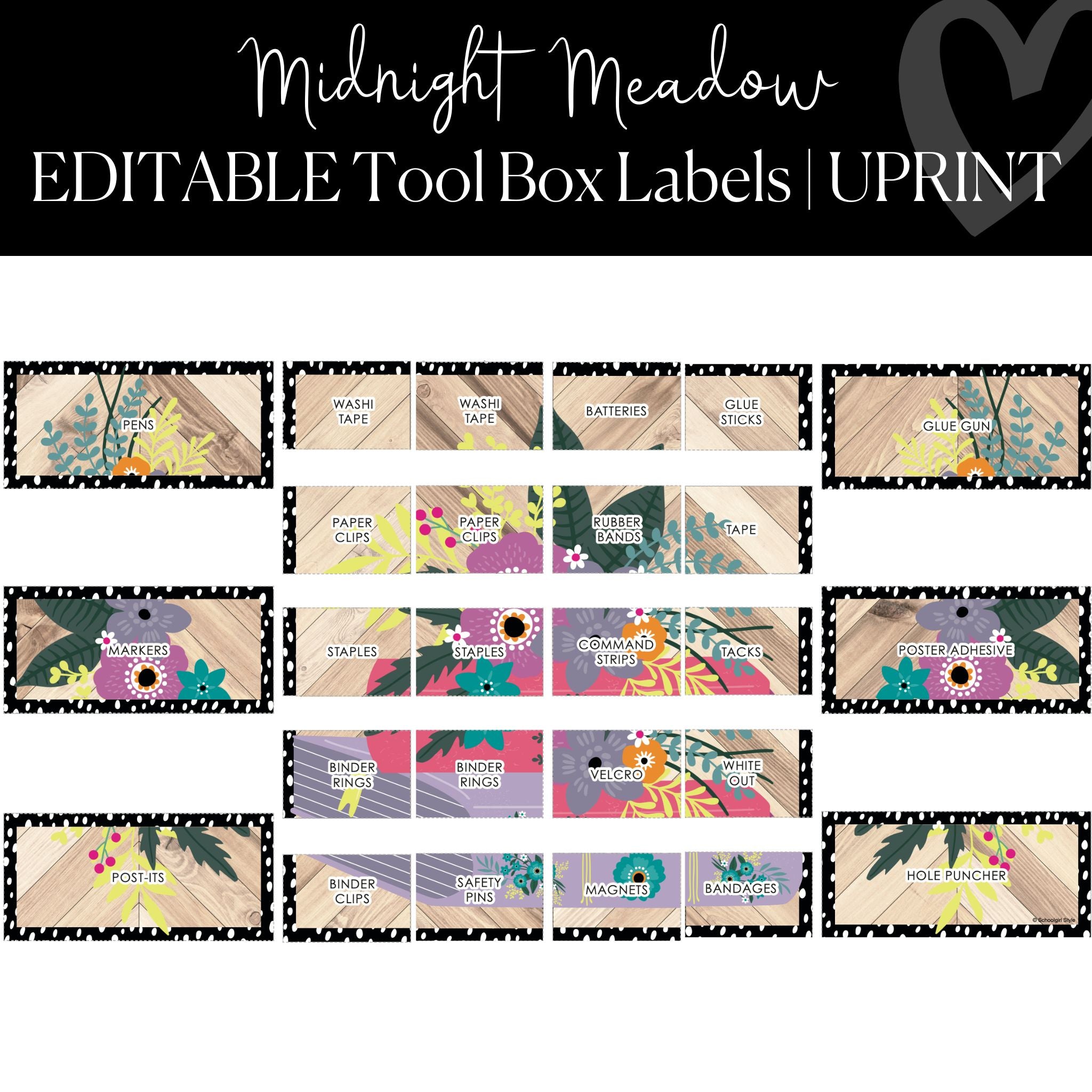Key Box Labels Printable Tool Box Template Printable