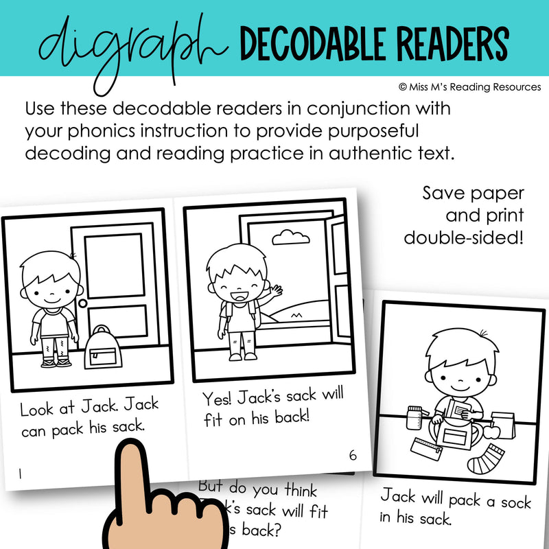 Digraphs Decodable Readers | Digraph Passages Science of Reading