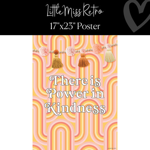 retro rainbows with poms and tassels poster