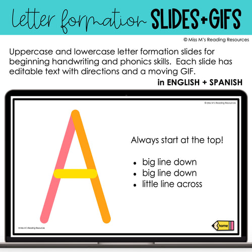 Handwriting Practice Letter Writing Practice | Letter Formation GIFs | Miss M's Reading Resources