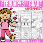 February 3rd Grade No Prep Packet by The Moffatt Girls
