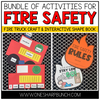 Bundle of Activities for Fire Safety Fire Truckk Craft and Interactive Shape Book by One Sharp Bunch