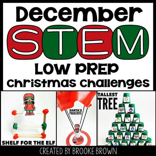 STEM Challenges and Activities Christimas K- 5th Grade by Brooke Brown Teach Outside the Box
