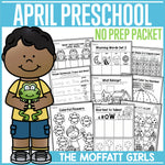 Preschool April No Prep Packet by The Moffatt Girls