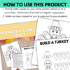 Thanksgiving Thankful Turkey Craft | Printable Classroom Resource | Tales of Patty Pepper