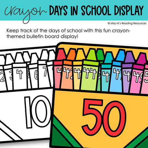 Days in School Display Classroom Decor | 100th Day of School | Miss M's Reading Resources