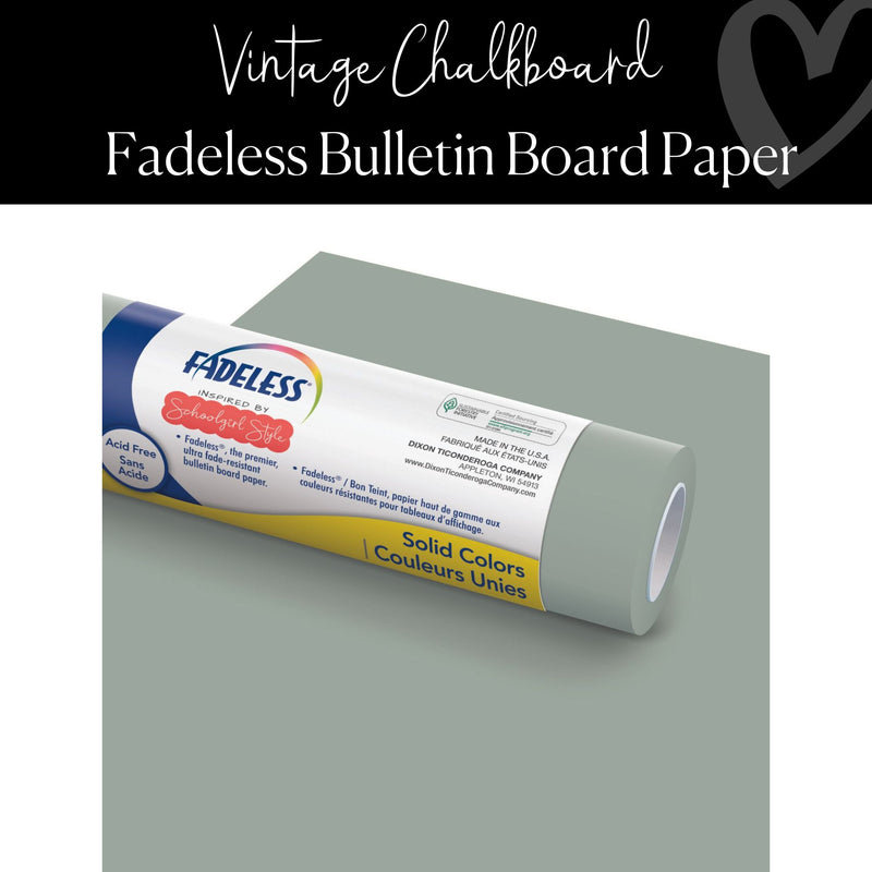 Vintage Chalkboard Fadeless Bulletin Board Paper by Pacon