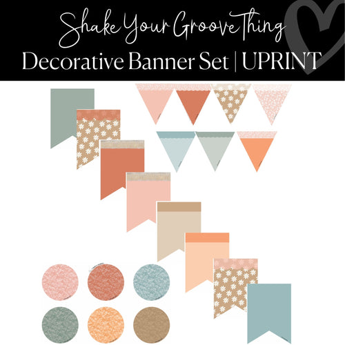 Printable Decorative Classroom Banners Classroom Decor Shake Your Groove Thing by UPRINT