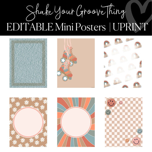 Printable and Editable Classroom Posters Shake Your Groove Thing by UPRINT