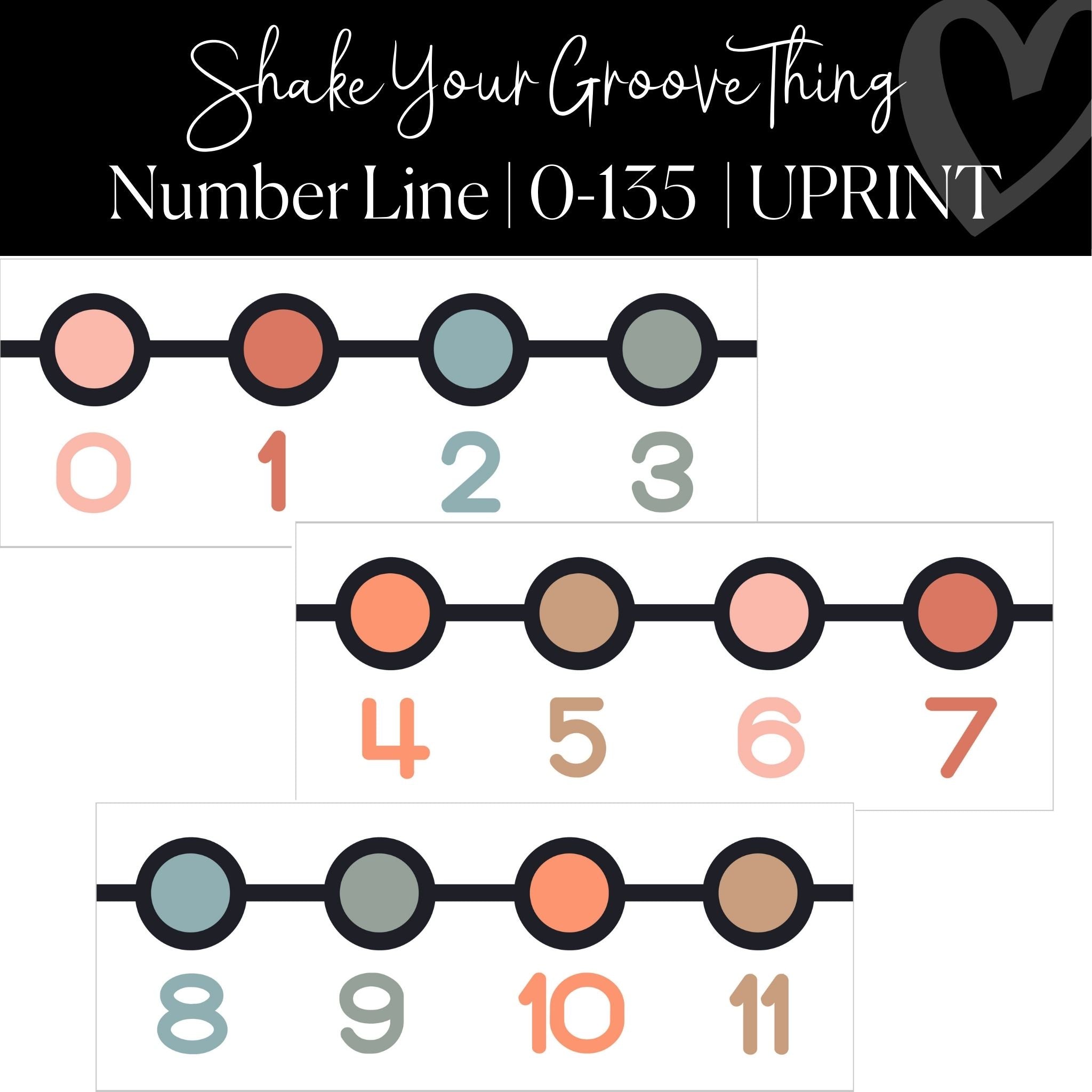 Printable Classroom Number Line | Shake Your Groove Thing – Schoolgirl ...