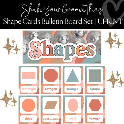 Printable Shape Cards Bulletin Board Classroom Decor Shake Your Groove Thing by UPRINT