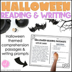 Halloween Reading and Writing Comprehension Passages and Writing by Ashleys Golden Apples