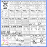 Kindergarten January NO PREP Packet | Printable Classroom Resource | The Moffatt Girls