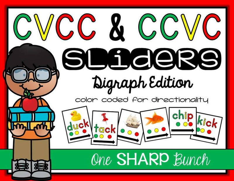 CVCC & CCVC Sliders - Phoneme Segmentation